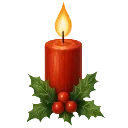 Emoji christmascandle