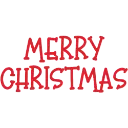 Emoji merrychristmastext