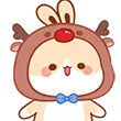 Emoji bunny_christmas