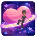 Emoji heart_planet