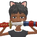 Emoji samurai_sword