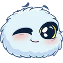 Emoji blue_fluffy_wink