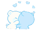 Emoji blue_bear_kisses