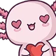 Emoji 9490axolotlheart