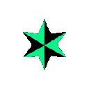 Emoji 668649greenblackstar
