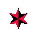 Emoji 881196blackredstar