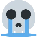 Emoji cryingskull