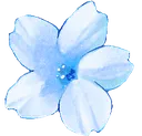 Emoji fleur_bleu