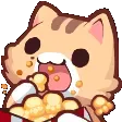 Emoji catpopcorn