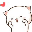Emoji cuteheartpeach