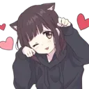 Emoji heartscuteneko
