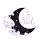 Emoji 383093pastelpurplenblackmoon