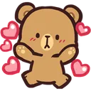 Emoji CC_Bear_Jumpingheartlove