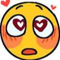 Emoji yblushhearteyes