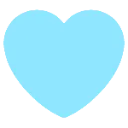 Emoji Coeur_cyan