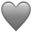 Emoji coeur_gris