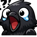 Emoji crow_Aahhhh