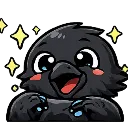 Emoji crow_hihi