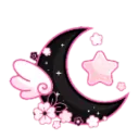 Emoji pinkandblackmoon