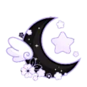 Emoji pastelpurplenblackmoon