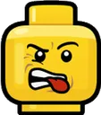 Emoji legoGrimace