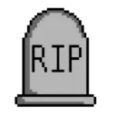 Emoji 9390pixelriptombstone