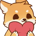 Emoji foxheart