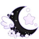 Emoji 383093pastelpurplenblackmoon