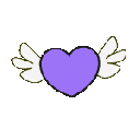 Emoji 78478purpleflyingheart1