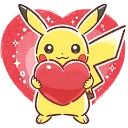 Emoji pikachuheart