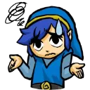 Emoji linkshrugblue