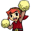 Emoji linkcheerleaderred