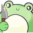 Emoji frogknife
