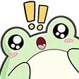 Emoji frogwow