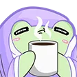 Emoji frogcoffee