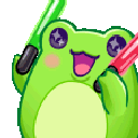 Emoji frogsaber