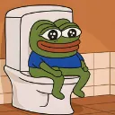 Emoji memepepethefrogonthetoiletsaddes