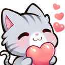 Emoji kitty_heart