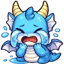 Emoji dragontriste