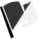 Emoji BlackWhiteFlag