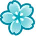 Emoji 2422tealflower