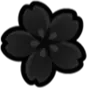 Emoji 9317flowerblack