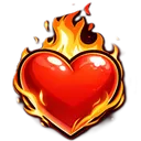 Emoji E_Coeur_enflamme
