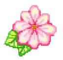 Emoji tropicalpixelflower