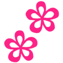 Emoji pinkflowers