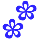 Emoji blueflowers