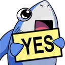 Emoji sharkyes