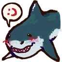 Emoji sharksmile