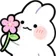 Emoji EXP_WBunnyFlower