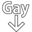 Emoji down_gay